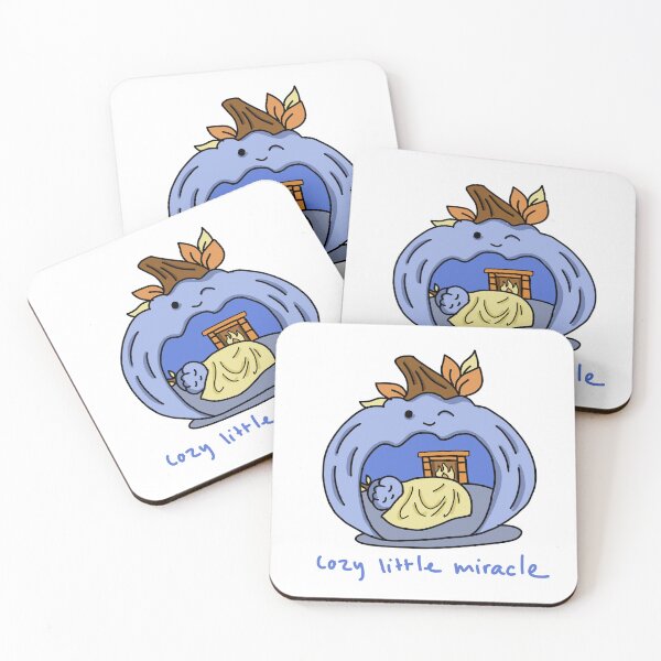 Item preview, Ilustración de arándanos lindos y acogedores de Cozy Little Miracle designed and sold by Baby-Care.