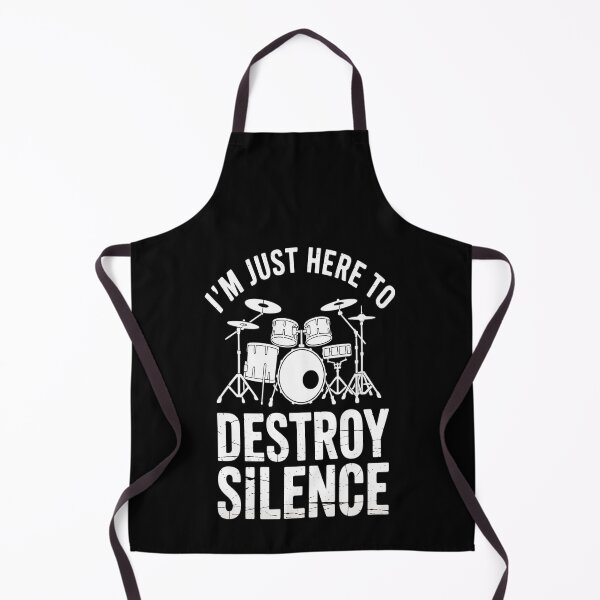 Item preview, I'm Just Here To Destroy Silence Drummer Drum Set designed and sold by Lucaseinar.