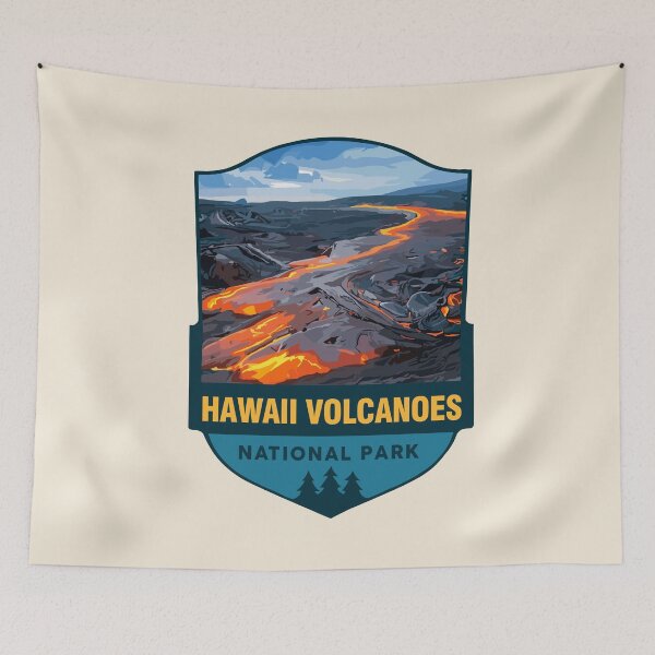 Item preview, Hawaii Volcanoes National Park Retro Sticker designed and sold by Gideon Emmerich.