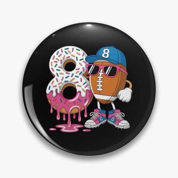 Item preview, Football 8Year Old Ice Cream Drip 8th Birthday designed and sold by IdunayaStore.