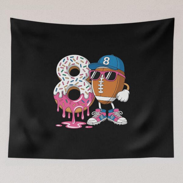 Item preview, Football 8Year Old Ice Cream Drip 8th Birthday designed and sold by IdunayaStore.