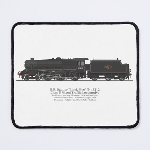 Item preview,  BR/LMS 45212 Stanier Black 5 Locomotive Artwork designed and sold by Steve H Clark.