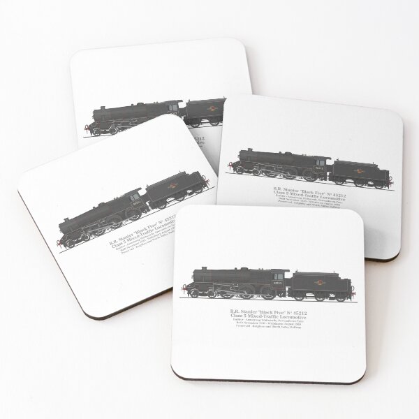 Item preview,  BR/LMS 45212 Stanier Black 5 Locomotive Artwork designed and sold by Steve H Clark.