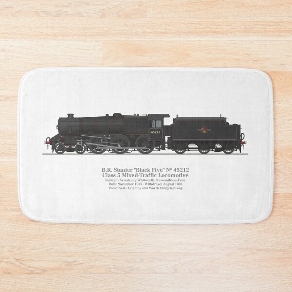 Item preview,  BR/LMS 45212 Stanier Black 5 Locomotive Artwork designed and sold by Steve H Clark.