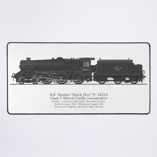 Item preview, BR/LMS 45212 Stanier Black 5 Locomotive Artwork designed and sold by Steve H Clark.