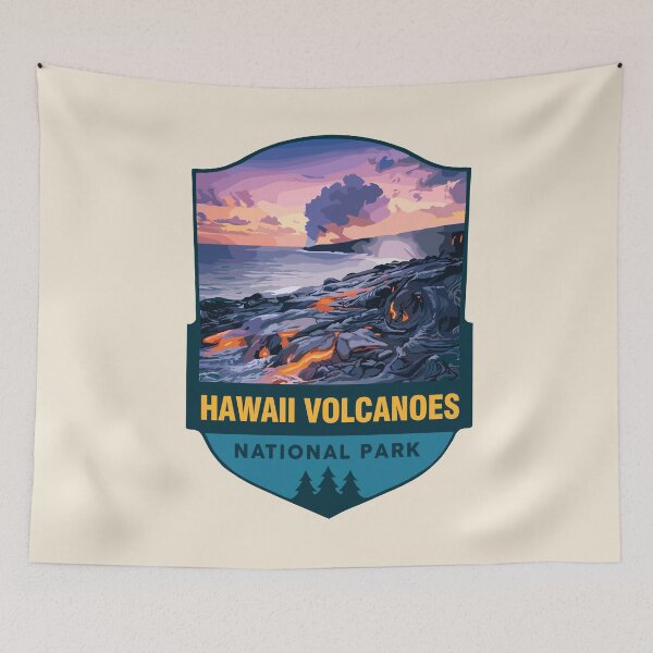 Item preview, Hawaii Volcanoes National Park Retro Sticker designed and sold by Gideon Emmerich.