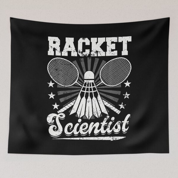 Item preview, Racket Scientist - Badminton Player Athlete Shuttlecock Bird designed and sold by LunaDangelo.