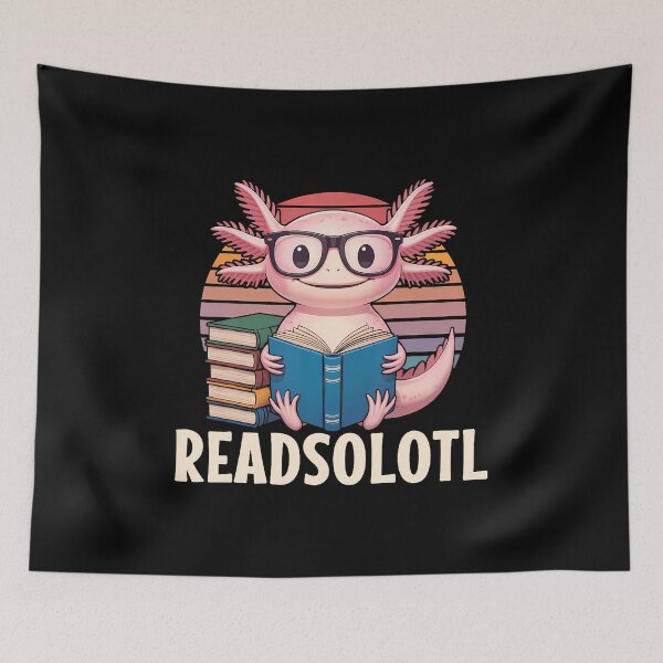 Item preview, Readsolotl Funny Axolotl Reading Book Lover Kawaii Bookworms designed and sold by kowaldtlbung.