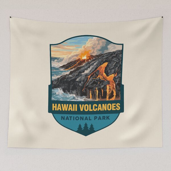 Item preview, Hawaii Volcanoes National Park Retro Sticker designed and sold by Gideon Emmerich.