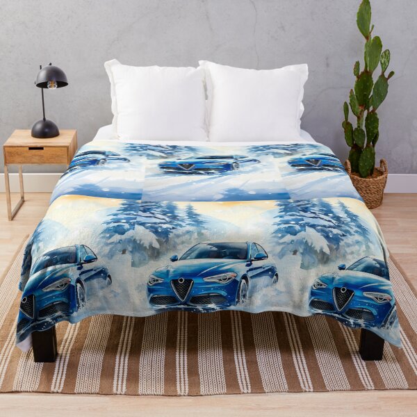 Item preview, Stylish Sports Car Cruising Through Snowy Mountain Forest Path designed and sold by RevUpDesign.