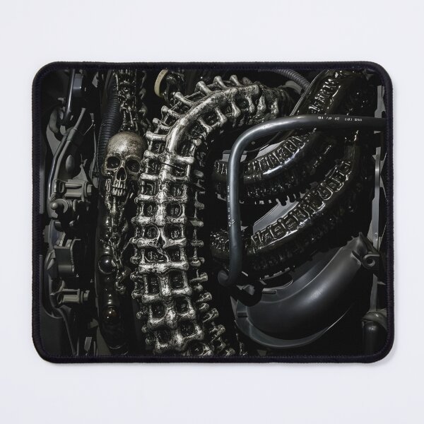 Item preview, Biomechanical Ford Engine Art | H.R. Giger Inspired Surreal Automotive Design | Dark Alien Cyberpunk Machine designed and sold by SergioMiklos.
