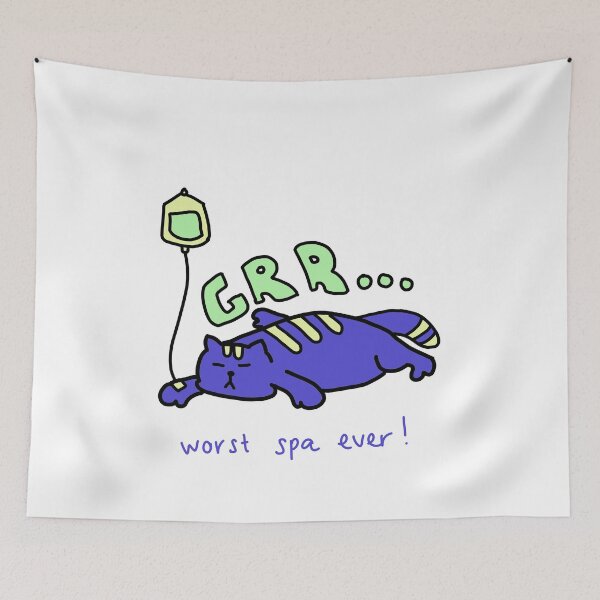 Item preview, Grr Worst Spa Ever Grumpy Cat Illustration designed and sold by Baby-Care.