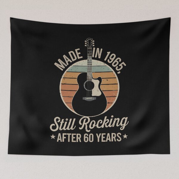 Item preview, Made In 1965 Still Rocking After 60 Years Retro Guitar designed and sold by LunaDangelo.
