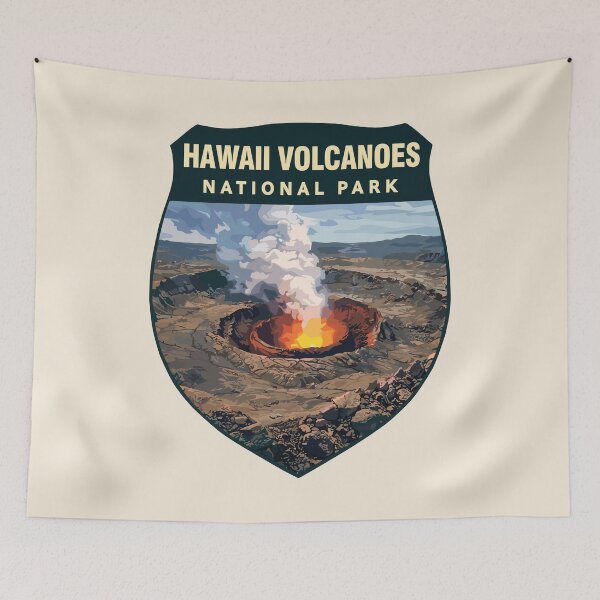 Item preview, Hawaii Volcanoes National Park Retro Sticker designed and sold by Gideon Emmerich.