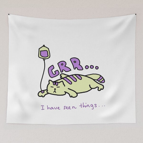 Item preview, Grr I Have Seen Things Grumpy Cat Illustration designed and sold by Baby-Care.