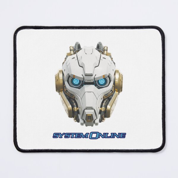 Item preview, Futuristic Helmet - “System Online” - Cyberpunk Tech Typography designed and sold by Designs By Human.