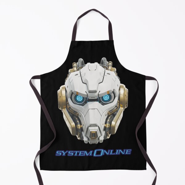 Item preview, Futuristic Helmet - “System Online” - Cyberpunk Tech Typography designed and sold by Designs By Human.