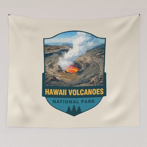 Item preview, Hawaii Volcanoes National Park Retro Sticker designed and sold by Gideon Emmerich.