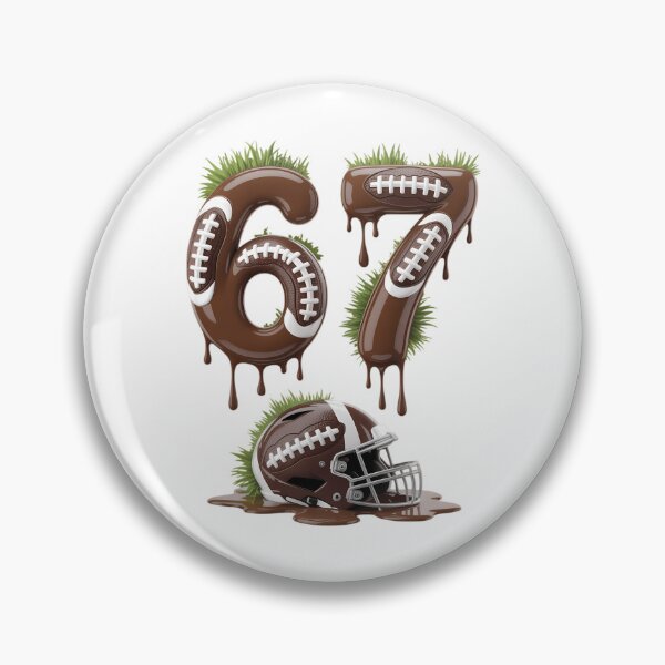 Item preview, Football 67 Six Seven Meme 6-7 Drip American Football designed and sold by IdunayaStore.