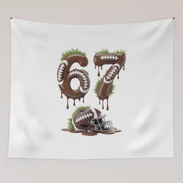 Item preview, Football 67 Six Seven Meme 6-7 Drip American Football designed and sold by IdunayaStore.