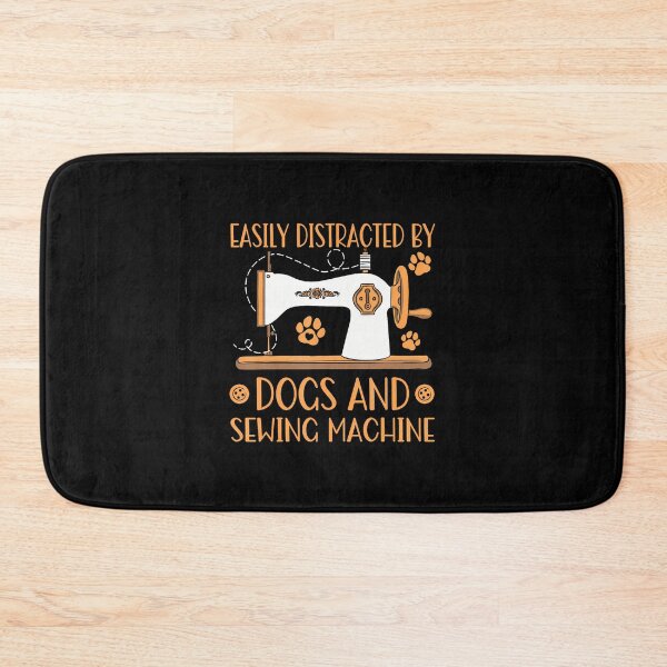 Item preview, Easily Distracted By Dogs And Sewing Machines Sewer Quilting designed and sold by kowaldtlbung.
