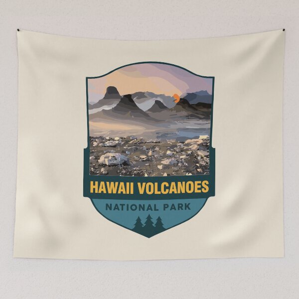 Item preview, Hawaii Volcanoes National Park Retro Sticker designed and sold by Gideon Emmerich.