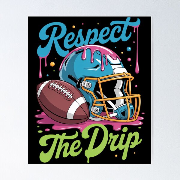 Item preview, Football Drip Boys Football Ice Cream Sprinkle Respect Drip designed and sold by IdunayaStore.