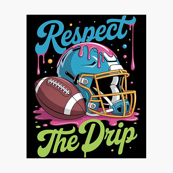 Item preview, Football Drip Boys Football Ice Cream Sprinkle Respect Drip designed and sold by IdunayaStore.