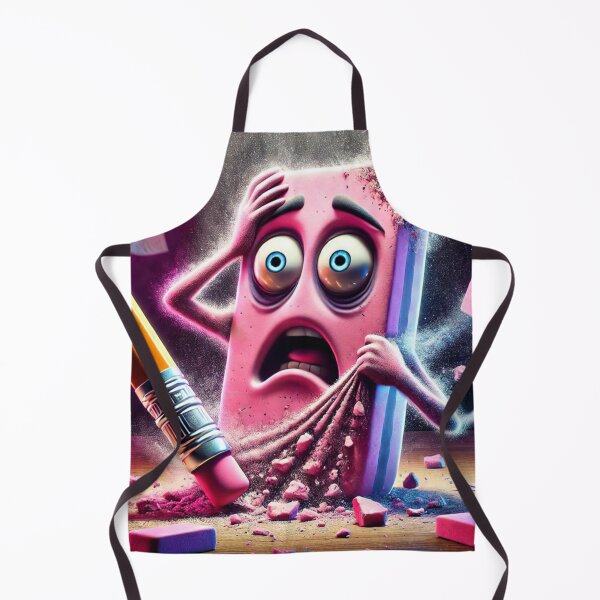 Item preview, I Erased Too Much – Funny Office Panic Art designed and sold by ComedyInkFactor.