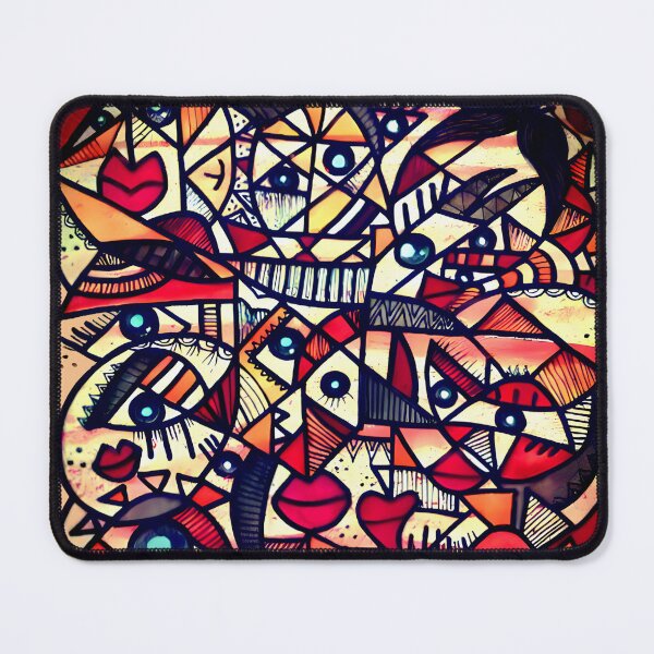 Item preview, Fragmented Souls: Cubist Faces Illustration designed and sold by Tsart23.