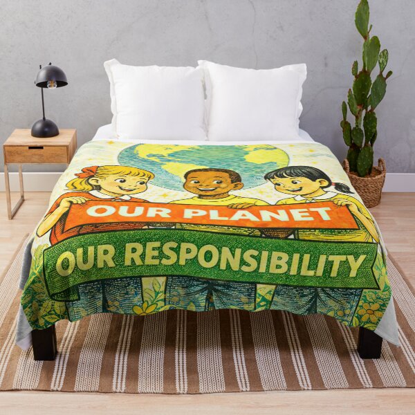 Item preview, Our Planet Our Responsibility designed and sold by LoveLaxmi Arts.