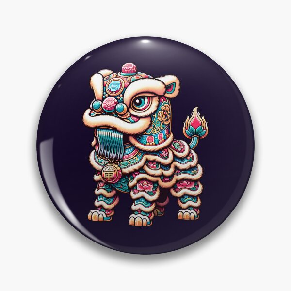 Item preview, Traditional Colorful Chinese Guardian Lion Standing Statue Art designed and sold by Trendsecne.