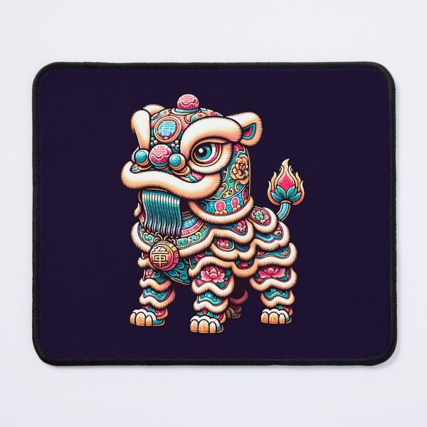 Item preview, Traditional Colorful Chinese Guardian Lion Standing Statue Art designed and sold by Trendsecne.