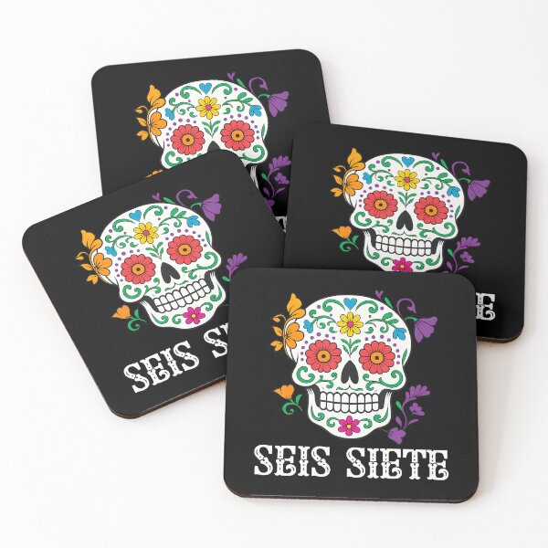 Item preview, Seis Siete Mexican Los Muertos Calaveras Sugar Skull 67 Boys designed and sold by LunaDangelo.