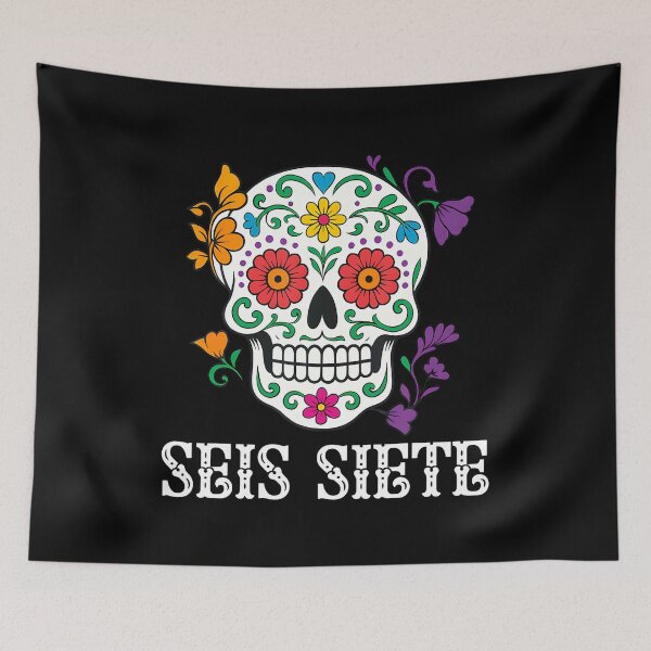 Item preview, Seis Siete Mexican Los Muertos Calaveras Sugar Skull 67 Boys designed and sold by LunaDangelo.
