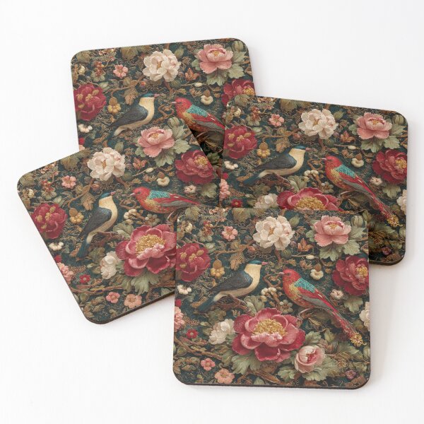 Item preview, Damask Silk Floral Colorful Birds Carpet designed and sold by GrinGalore.