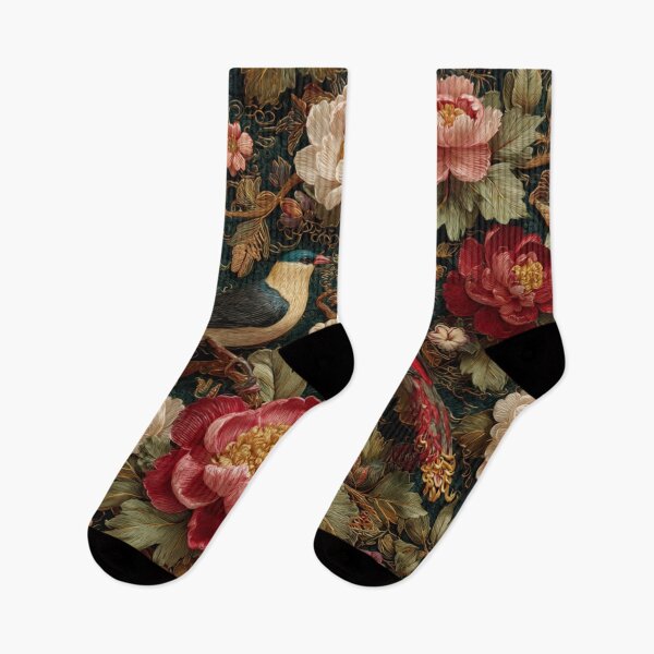 Item preview, Damask Silk Floral Colorful Birds Carpet designed and sold by GrinGalore.