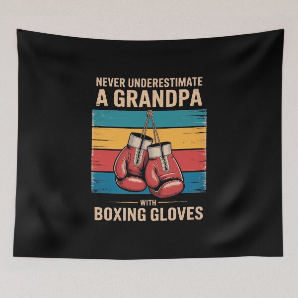 Item preview, Never Underestimate An Old Man With Boxing Gloves Boxing designed and sold by IdunayaStore.