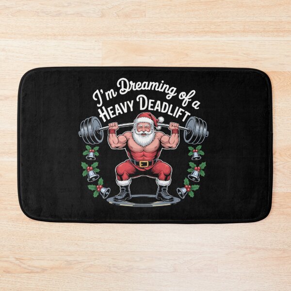 Item preview, Heavy Deadlift Christmas Santa — Gym Motivation designed and sold by lkzzijzajm94.