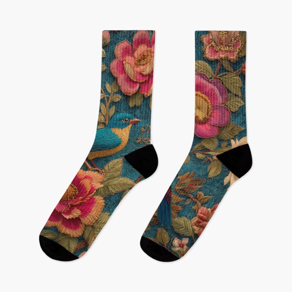 Item preview, Chinese Silk Floral Blue Birds Carpet designed and sold by GrinGalore.