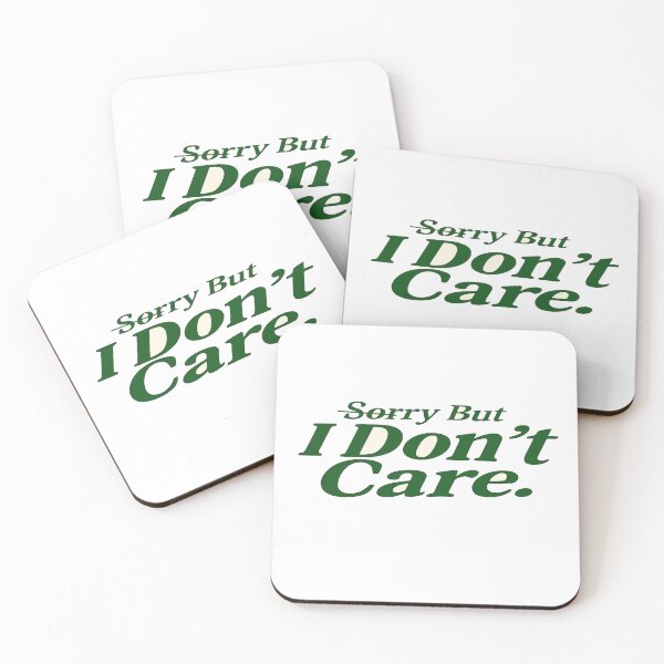 Item preview, Bold "Sorry But I Don't Care" Quote – Funny Attitude Typography for Shirts, Stickers & Wall Art designed and sold by Bright Nest Studio.