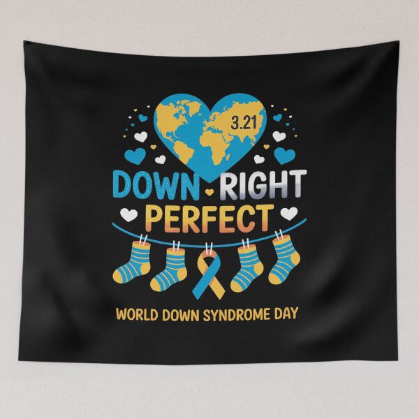 Item preview, Down Right Perfect World Down Syndrome Awareness Day 2026 designed and sold by Moxizz.
