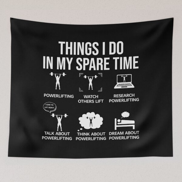 Item preview, Things I Do in My Spare Time: Powerlifting designed and sold by lkzzijzajm94.