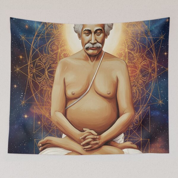 Item preview, Lahiri Mahasaya Deep Meditation Art designed and sold by shreeradha.