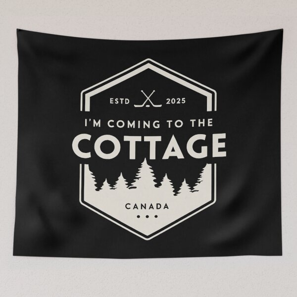 Item preview, Coming to the cottage cotton, Cozy cabin, Heated Rivalry designed and sold by rexedmee8.