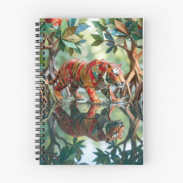 Artikelvorschau, Origami-Tiger im Origami-Mangrovensumpf entworfen und verkauft von Tridentulus.