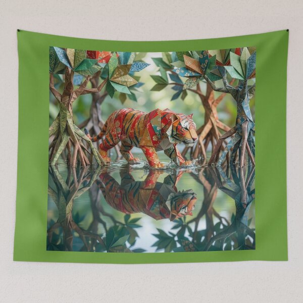 Item preview, Origami Tiger in Origami Mangrove Swamp designed and sold by Tridentulus.