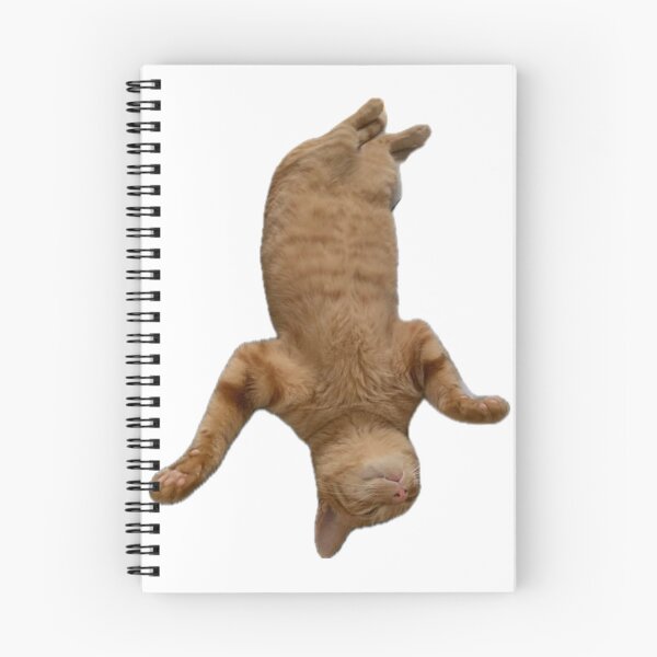 Item preview, Cloud Nine Caramel – Orange Cat Sleeping Upside Down designed and sold by Nogataneko.