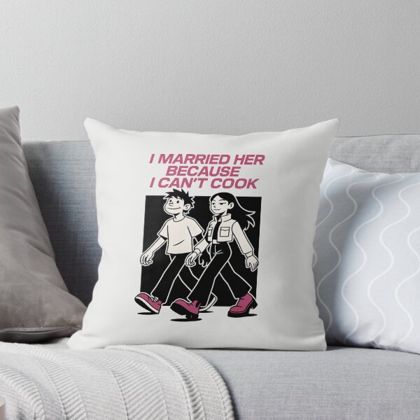 Item preview, I Married Her Because I Can't Cook Funny Husband Gift designed and sold by SplashTastic.