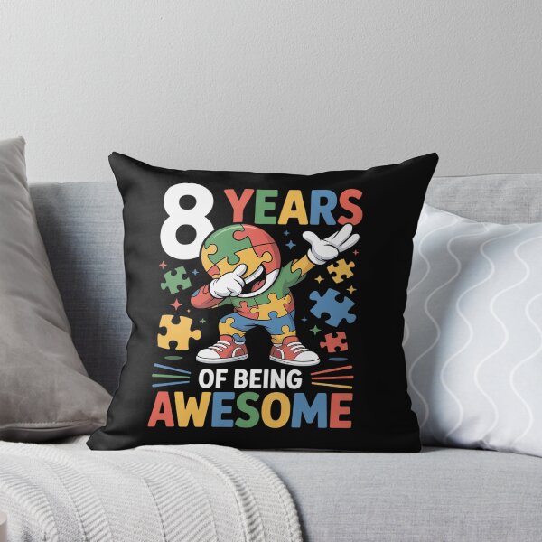 Item preview, 8 Year Old Birthday Autistic Boy Girl Autism Awareness designed and sold by Moxizz.